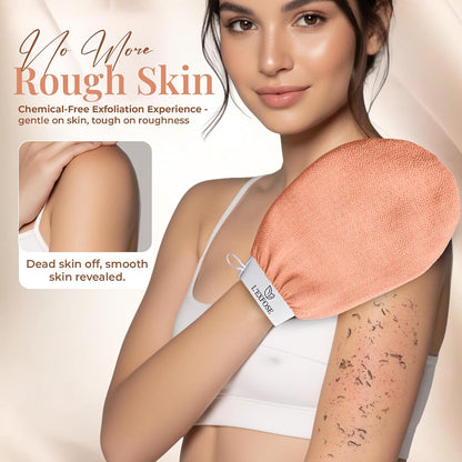 Kessa Exfoliating Shower Gloves - 100% Natural Viscose, Set of 2