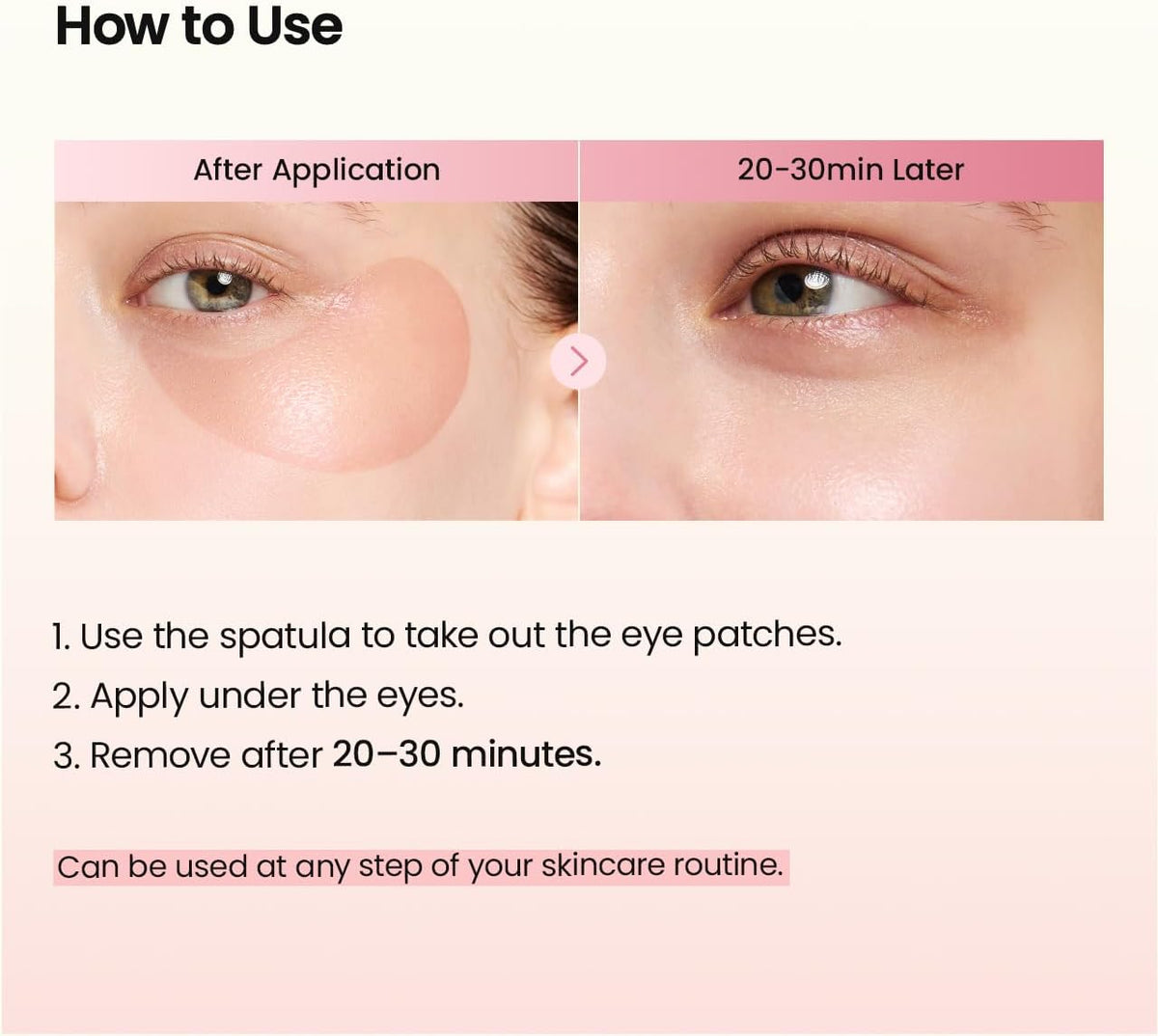 Collagen Peptide Hydrogel Under Eye Patches, 60 Count