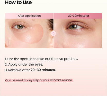 Collagen Peptide Hydrogel Under Eye Patches, 60 Count