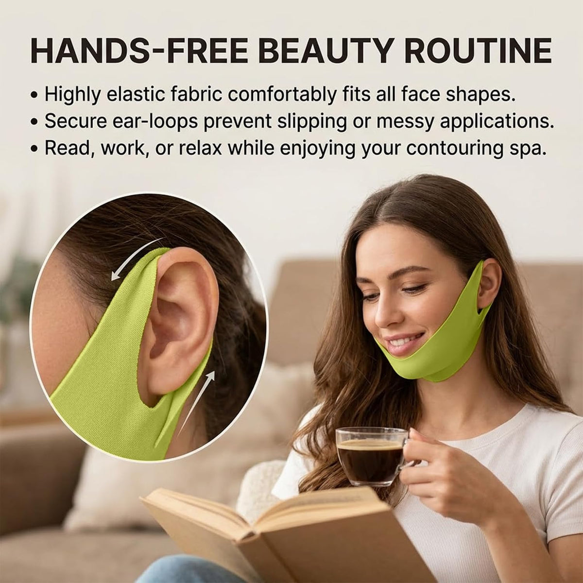 Cactus Collagen V-Line Firming Mask – Chin Lifting Band