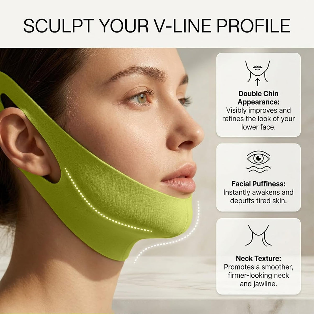 Cactus Collagen V-Line Firming Mask – Chin Lifting Band