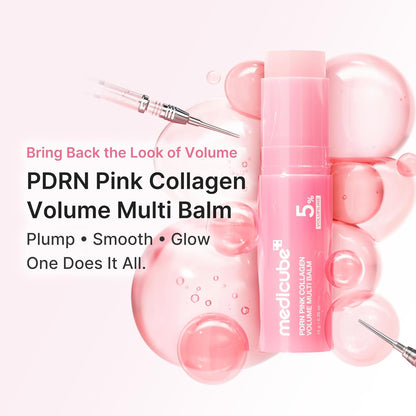 PDRN Pink Collagen Volume Multi-Balm Stick for Face and Body